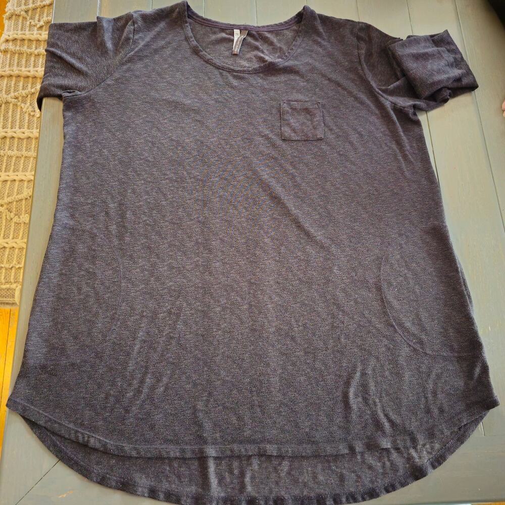 Danksin Women's Puple Short Sleeves Pullover sleep pajama nightgown Size XL